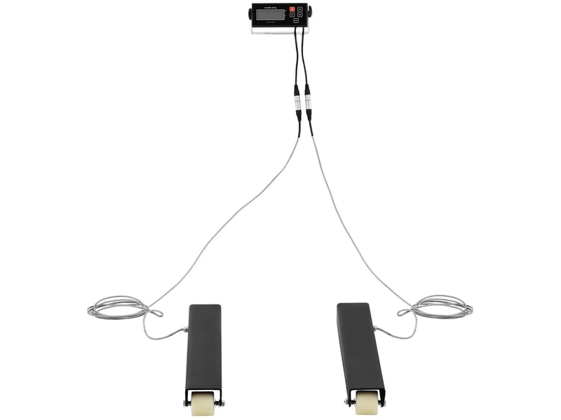  Barres de pesée 5 000 kg 1 kg 100 x 10 cm avec écran lcd externe acier au carbone fonte d'aluminium noir 14_0008414  - Conforama E