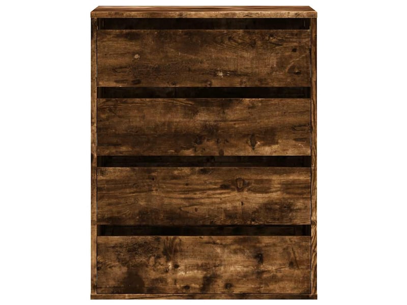  Commode chambre adulte, commode d'angle chêne fumé 60x41x76 cm bois d'ingénierie  - Conforama D