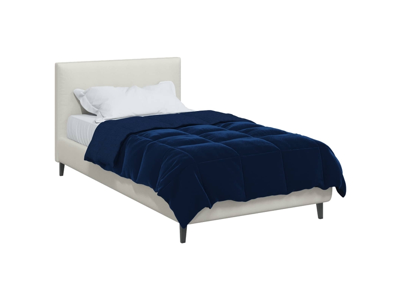  Duvet - couette complet toute l'année 135 x 220 cm 4 saisons bleu foncé  - Conforama C