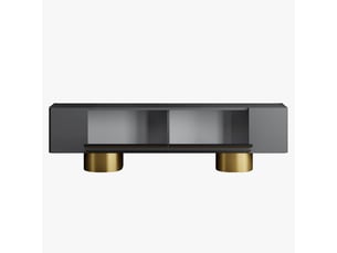 Meuble tv coloris noir <strong>MOBILIER DECO</strong> <strong></strong>