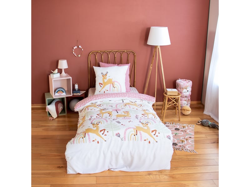  Parure de lit enfant 140x200 cm microfibre bambina PD23282 - Conforama D