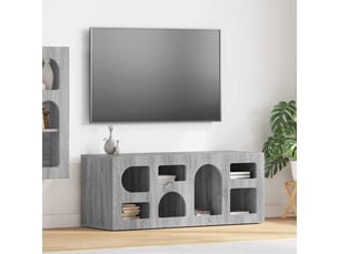 Meuble tv coloris gris 100 cm <strong></strong>  <strong></strong>