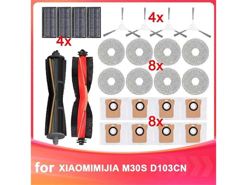 Pour aspirateurs robots m30s d103cn : consommables pour la brosse principale, chiffon 4102135446640