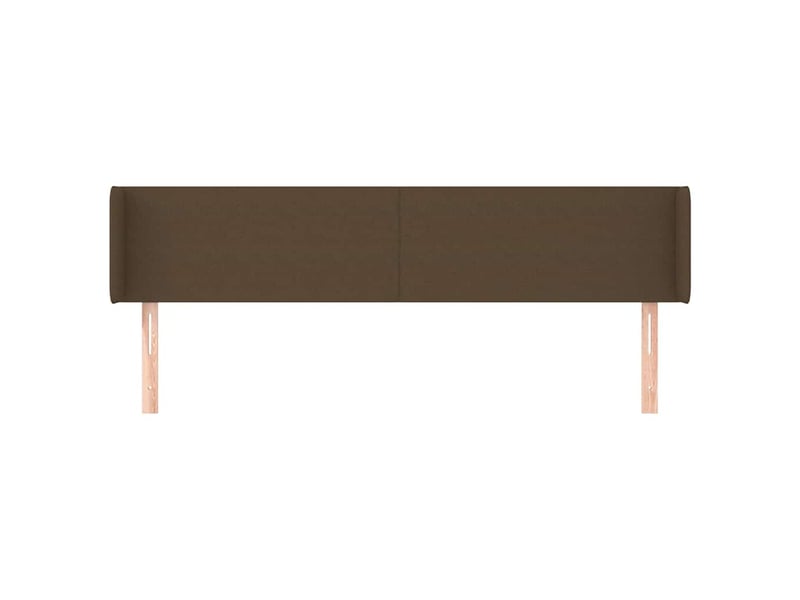  Tête de lit, décoration murale avec oreilles marron foncé 203x16x7888 cm tissu shl66658  - Conforama C