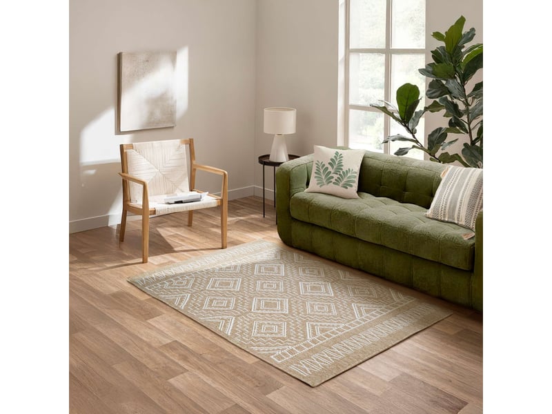  Tapis tissé plat yucatan 120x170cm naturel  - Conforama D