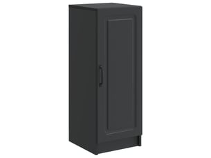 Buffet - bahut - meuble de rangement noir 33 x 34,5 x 87 cm bois d'ingénierie