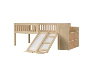 Lit mezzanine 90x200 cm LEYTN coloris naturel