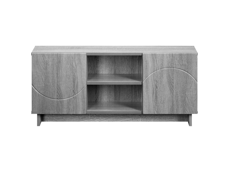  Meuble tv moderne, banc tv 90x34,5x40 cm sonoma gris bois d'ingénierie shl40370  - Conforama D