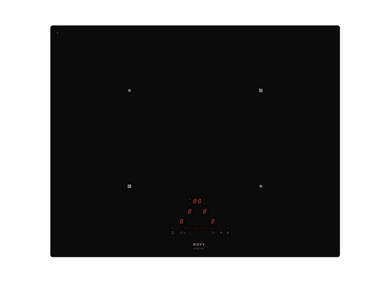Novy - table de cuisson induction 65cm 4 feux 7400w noir 1753 - 1753 - Conforama A