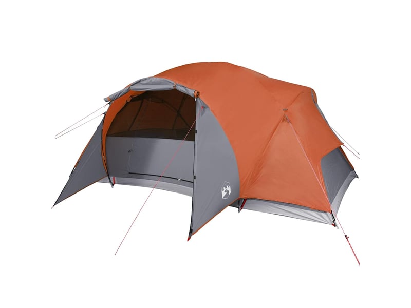  Tente de camping, tente familiale crossvent 8 personnes orange imperméable  - Conforama D