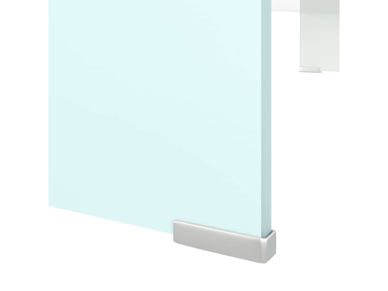  Meuble tv - banc tv - meuble de rangementsupport pour moniteur 90x30x13 cm verre vert  - Conforama E