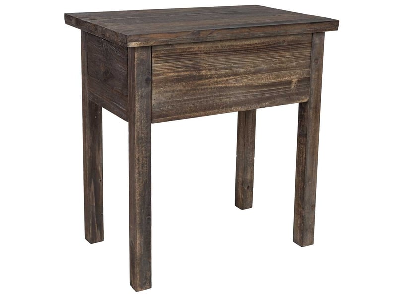  Table de chevet en bois marron 58x36x60 cm h  - Conforama D