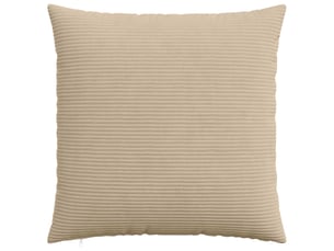 Lot de 6 housses de coussin heerlen taupe 70 x 70 cm velours côtelé cf49748