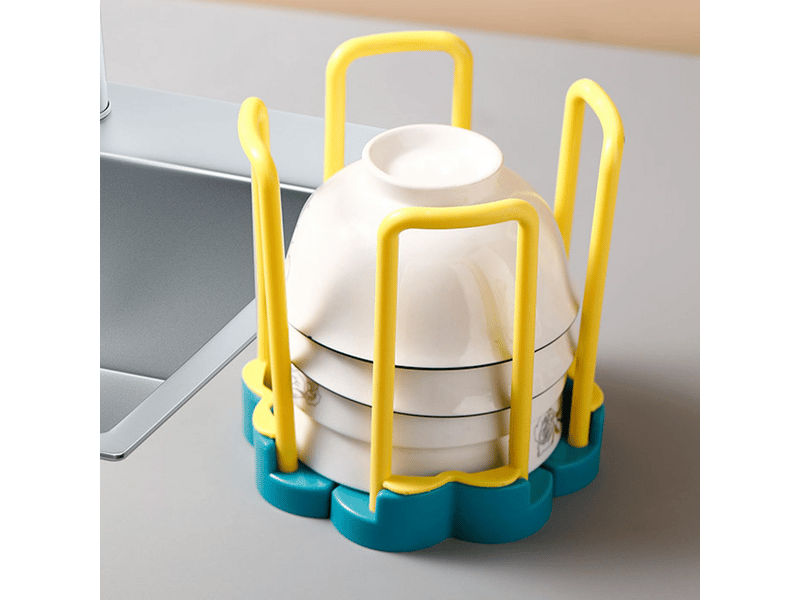  Égouttoir à bol rétractable en plastique, organisateur de bol de cuisine multifonctionnel peu encombrant pour assiettes à vaisselle  - Conforama E