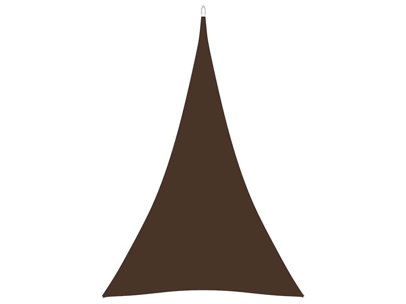  Voile de parasol - voile d'ombrage tissu oxford triangulaire 4x5x5 m marron  - Conforama A