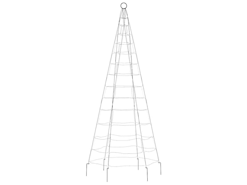 Sapin de noël, arbre de noël à led 200 led blanc 180 cm cf60985 - Conforama E