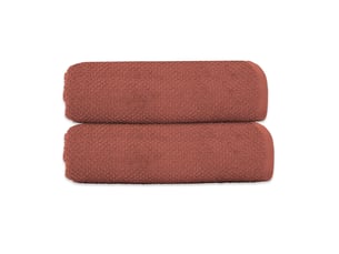 Lot 2 serviettes de bain 70x140 coton éponge