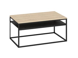 Table basse rectangulaire coloris bicolore MEUBLIV  - 59.8 cmx100 cm