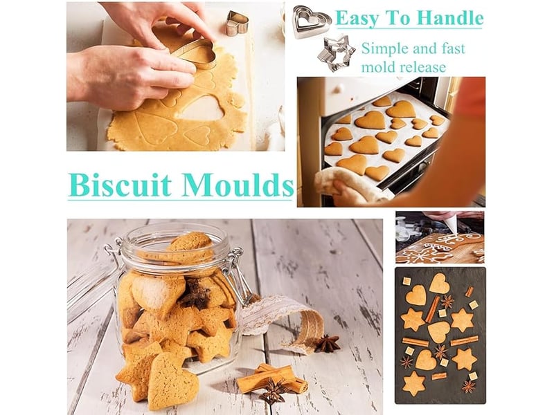  Kit de décoration de gâteaux, poches à douille et ensemble d’embouts, fournitures de cuisson de gâteaux pour débutants (255pcs)  - Conforama E