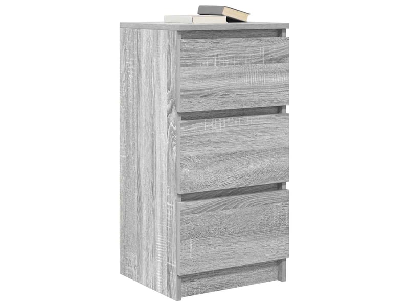  Buffet - bahut - meuble de rangement sonoma gris 37,5x35x76 cm bois d'ingénierie  - Conforama D