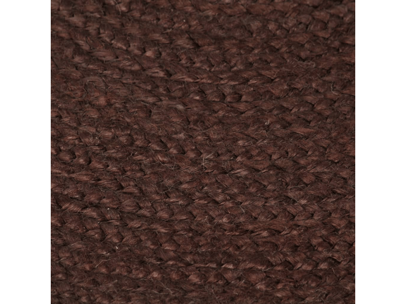  Tapis rond en jute tissé à la main marron 90 cm - comfortxl 133671 - Conforama E