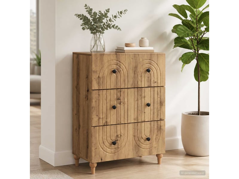  Armoire de rangement bureau, armoire à tiroirs 66 x 34,5 x 90 cm bois d'ingénierie shl7472  - Conforama D