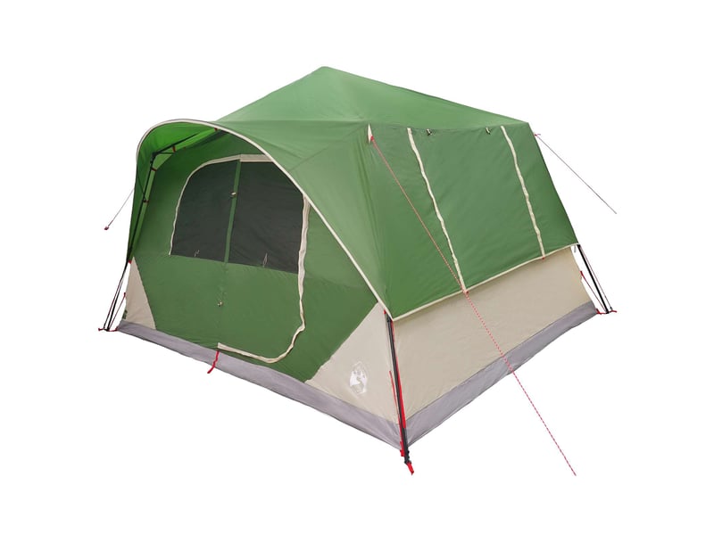 Tente instantanée, tente de camping 8 personne vert polyester et acier - Conforama C