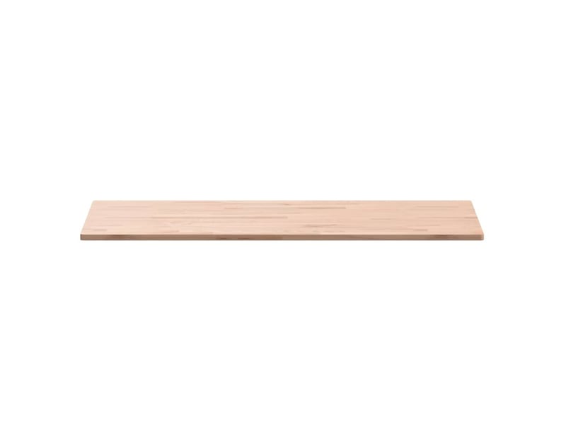  Comptoir de salle de bain, plan de travail 100x50x1,5 cm bois massif de hêtre cf65698  - Conforama C