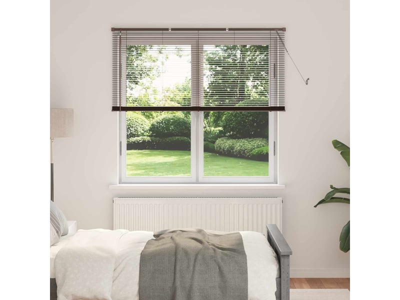  Store vénitien, store de fenêtre marron foncé 160 x 150 cm 25 mm pvc cf47990  - Conforama B