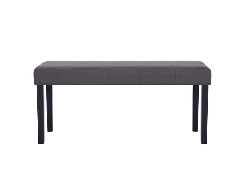  Banc d'entrée, banc d'intérieur 106 cm gris similicuir  - Conforama C