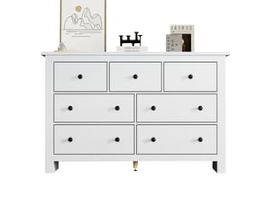 Buffet 0 porte(s) 7 tiroir(s) ULEVR - 152 cm coloris blanc