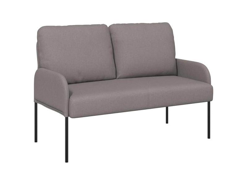 Canapé droit, sofa, canapés taupe 115 x 56 x 80 cm contreplaqué cf22419 - Conforama A