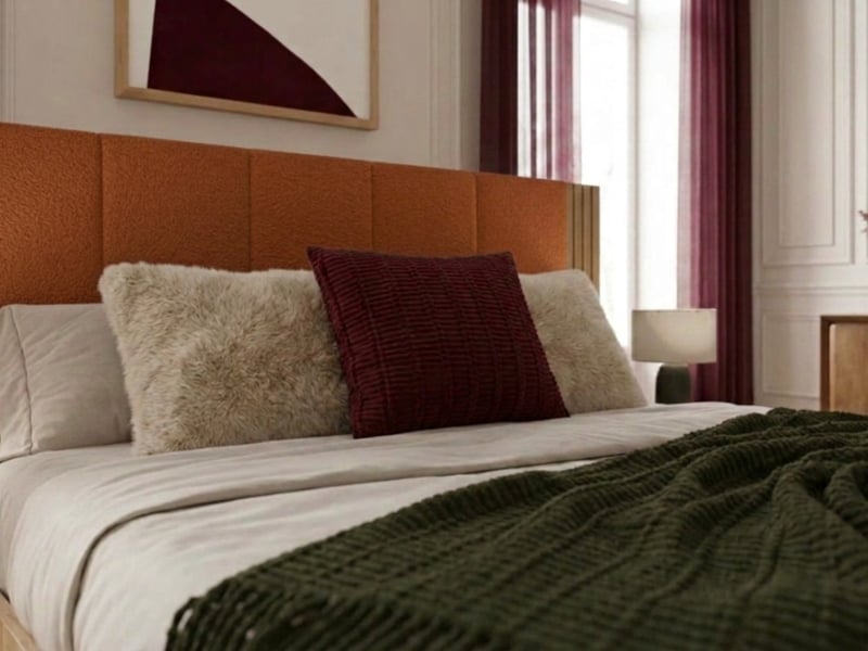 Bobochic lit coffre isya avec chevets intégrés orange 180x200 ISYA - Conforama D