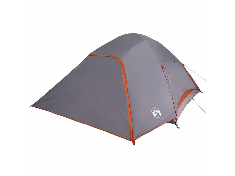  Tente de camping, tente à dôme 4 personnes gris imperméable  - Conforama E