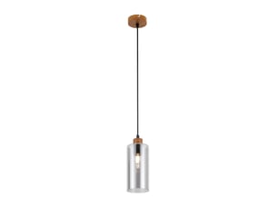 Italux naster suspension mince en bois noir