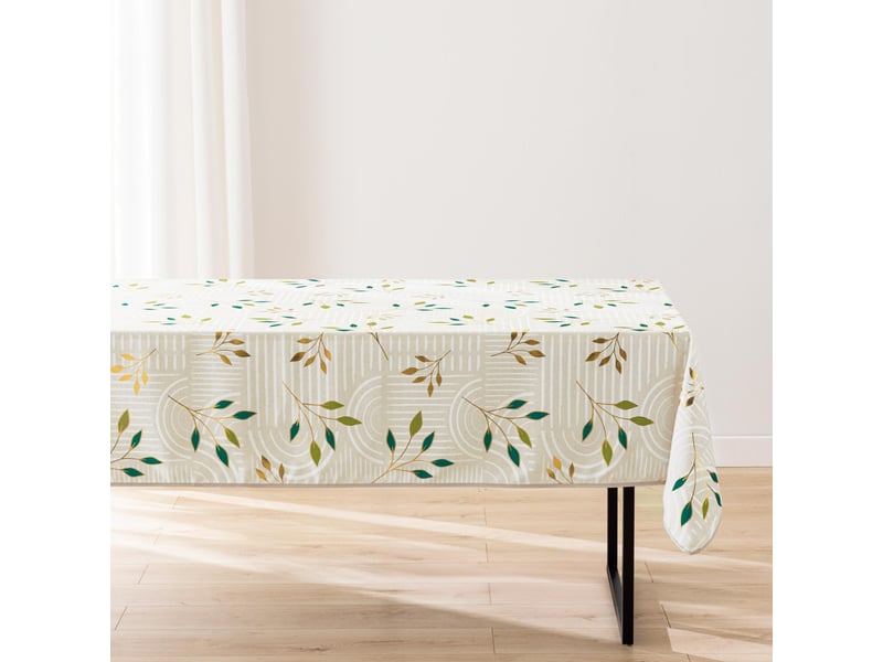  Nappe de table antitache ambel 145x240cm naturel  - Conforama A