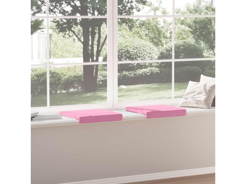  Lot de 2 coussins de banc, coussins d'assise, coussins pour chaisecanapé tissu rose profondeur 35 cm cf52512  - Conforama D