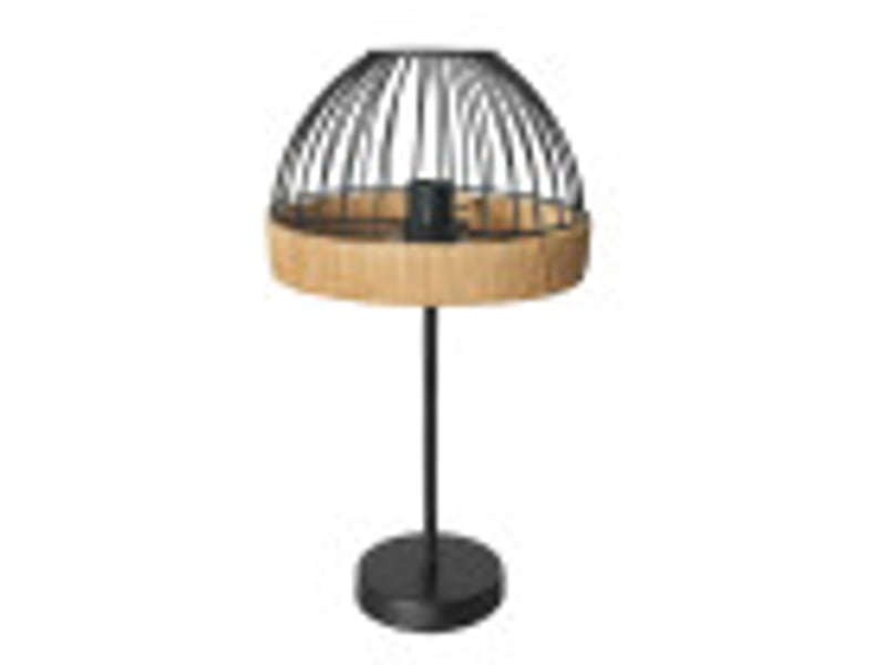  Lampe à poser fabrilamp gaston noirnaturel 1 x e27 46 x 25 x 25 cm 218371088 - Conforama B