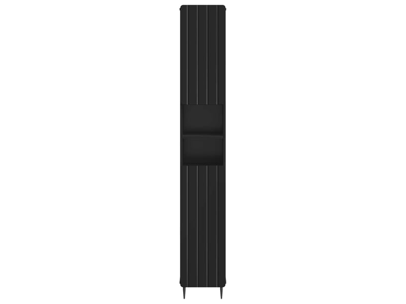 Colonne de salle de bain avec étagère ouverte zwolle noir - Conforama D