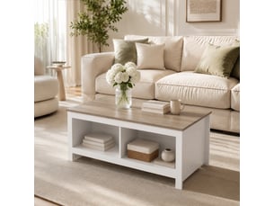 Table basse  coloris blanc HOMCOM 