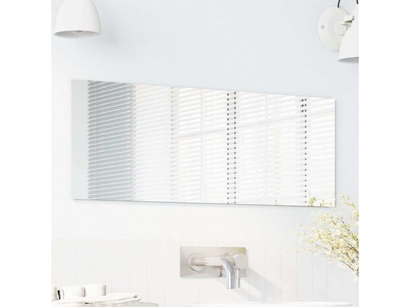 Miroir mural rectangulaire 30 x 80 cm verre trempé cf62862 - Conforama C