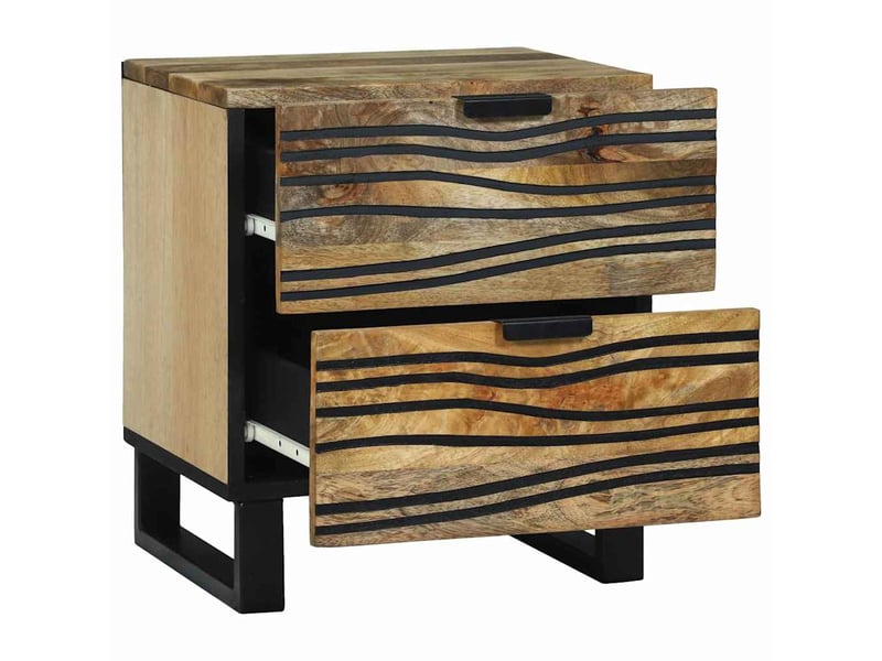  Table de chevet étroite, table de nuit naturel 40 x 33 x 46 cm bois d'ingénierie shl5111  - Conforama A