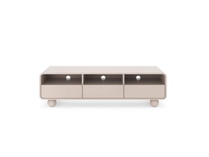 Meuble tv coloris beige 160 cm LOUNGITUDE  ALBA