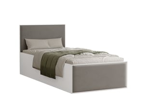 Lit coffre 90x200 cm IDOHOME SASHI coloris gris