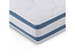Matelas 120x190 cm <strong>ALPES BLANC</strong>  <strong></strong> Mousse haute résilience soutien Ferme épaisseur 25 cm