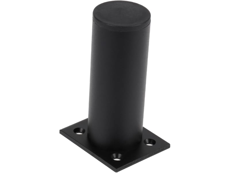  4pièces support réglables pour meubles armoire alliage aluminium de tables pour canapés et tables basses noir  - Conforama E