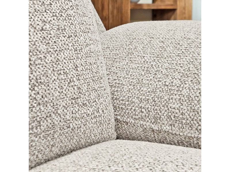Canapé d'angle gauche convertible l. 278 cm tissu chiné beige - tulio - Conforama E