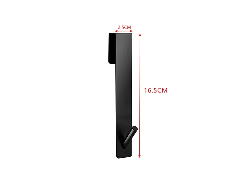 4 pièces crochet paroi douche, crochets de porte de douche en acier inoxydable, serviette sans perçage, accroche salle de bai, noir - Conforama B