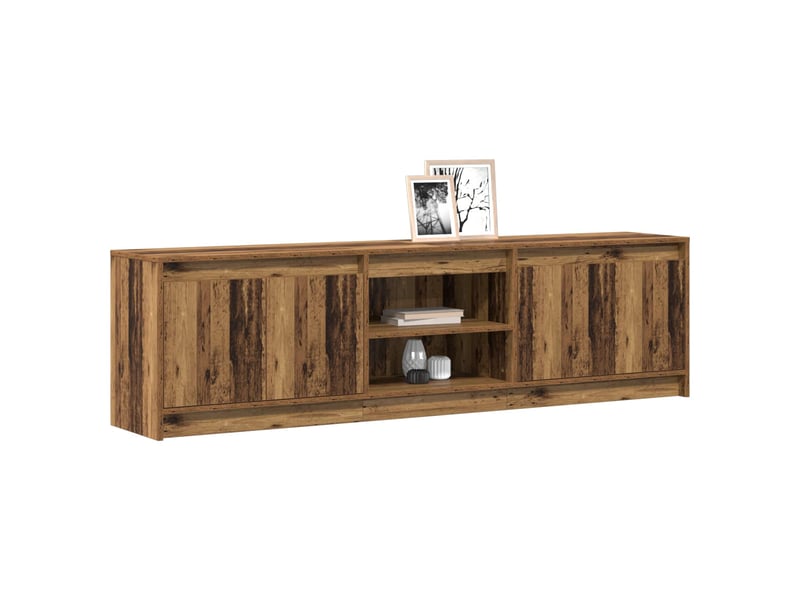  Meuble tv - unites tv 180 x 34 x 50 cm marron bois d'ingénierie  - Conforama C