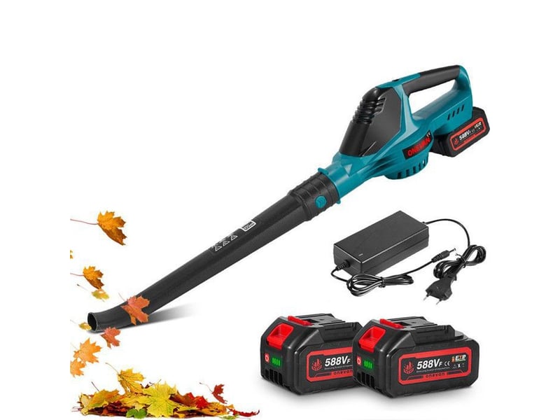  Souffleur de feuilles sans fil 500 w 28000 tr min 5 vitesses avec 2 batteries 3ah  - Conforama A